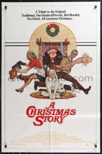 9t1294 CHRISTMAS STORY NSS style 1sh 1983 best classic Christmas movie, art by Robert Tanenbaum!