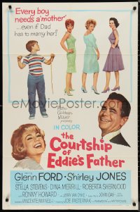 9t1325 COURTSHIP OF EDDIE'S FATHER 1sh 1963 Ron Howard helps Glenn Ford choose his new mother!
