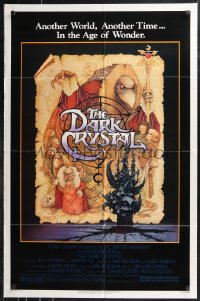 9t1339 DARK CRYSTAL 1sh 1982 Jim Henson & Frank Oz, incredible Richard Amsel fantasy art!