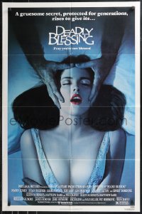 9t1347 DEADLY BLESSING 1sh 1981 Wes Craven, a gruesome secret protected for generations rises!