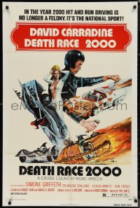 9t1350 DEATH RACE 2000 1sh 1975 hit & run driving is no longer a felony, it's a national sport!