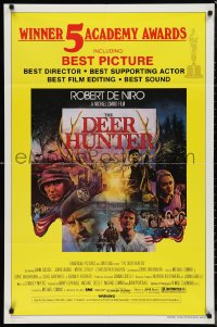 9t1353 DEER HUNTER awards 1sh 1978 directed by Michael Cimino, Robert De Niro, Jezierski artwork!
