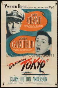 9t1365 DESTINATION TOKYO 1sh 1943 Cary Grant & John Garfield in World War II, Delmer Daves!