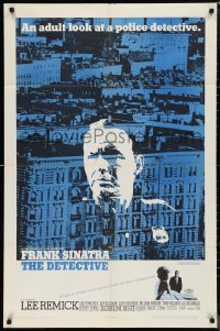 9t1366 DETECTIVE 1sh 1968 Frank Sinatra as gritty New York City cop, an adult look at police!