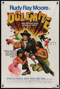 9t1383 DOLEMITE 1sh 1975 D'Urville Martin, Lady Reed, best art of brain-blasting Rudy Ray Moore!