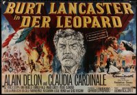 9t0028 LEOPARD German 33x47 1963 Luchino Visconti's Il Gattopardo, Meerwald art of Burt Lancaster!