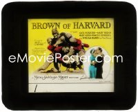 9t0726 BROWN OF HARVARD glass slide 1926 football star Jack Pickford playing & marrying Mary Brian!