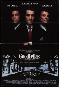9t1513 GOODFELLAS int'l 1sh 1990 Robert De Niro, Joe Pesci, Ray Liotta, Martin Scorsese classic!
