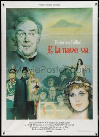 9t0133 AND THE SHIP SAILS ON Italian 1p 1983 Federico Fellini's E la nave va, Rinaldo Geleng art!