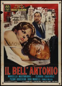 9t0136 BELL' ANTONIO Italian 1p 1960 Manno art of Marcello Mastroianni & sexy Claudia Cardinale!