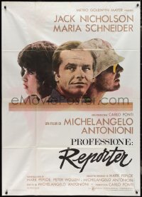 9t0198 PASSENGER Italian 1p 1975 Michelangelo Antonioni, c/u of Jack Nicholson & Maria Schneider!