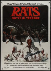 9t0201 RATS Italian 1p 1984 cool Mario Piovano artwork of rodent army & guys in hazmat suits!