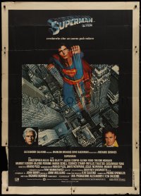 9t0220 SUPERMAN Italian 1p 1979 DC Comics superhero Christopher Reeve, Gene Hackman, Marlon Brando