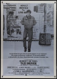 9t0225 TAXI DRIVER Italian 1p R1980s classic image of Robert De Niro, directed by Martin Scorsese!