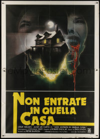 9t0116 PROM NIGHT Italian 2p 1981 different haunted house horror art by Enzo Sciotti, rare!