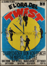 9t0128 TWIST AROUND THE CLOCK Italian 2p 1962 Chubby Checker in the first full-length Twist movie!