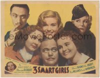 9t0295 3 SMART GIRLS LC 1936 Deanna Durbin, Binnie Barnes, Nan Grey, Read, Auer, Winninger, rare!