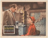 9t0301 ALL ABOUT EVE LC #7 1950 Gary Merrill looks at visitor Anne Baxter with suspicion!