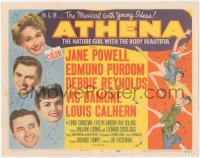 9t0251 ATHENA TC 1954 nature girl Jane Powell, Edmund Purdom, Debbie Reynolds, Vic Damone!