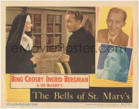 9t0309 BELLS OF ST. MARY'S LC 1946 c/u of priest Bing Crosby with nun Ingrid Bergman, Leo McCarey!