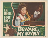 9t0310 BEWARE MY LOVELY LC #6 1952 best close up of Ida Lupino trapped by a man beyond control!