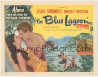 9t0256 BLUE LAGOON TC 1949 sexy Jean Simmons & Donald Houston braved an untamed paradise!