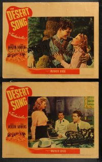 9t0527 DESERT SONG 2 LCs 1944 Oscar Hammerstein II musical, Dennis Morgan, Irene Manning!