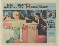 9t0447 PILLOW TALK LC #8 1959 Rock Hudson & pretty Doris Day in adjoining booths at restaurant!