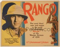 9t0452 RANGO LC 1931 director Ernest B. Schoedsack shown in pith helmet + orangutan art, ultra rare!