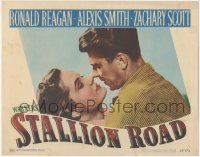 9t0468 STALLION ROAD LC #5 1947 best romantic close up of Ronald Reagan embracing Alexis Smith!