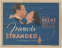 9t0288 STRANDED TC 1935 Kay Francis disagrees with George Brent but they fall in love, ultra rare!