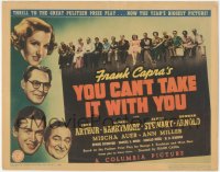 9t0292 YOU CAN'T TAKE IT WITH YOU TC 1938 Capra, Jean Arthur, Barrymore, James Stewart, very rare!