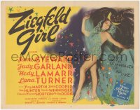 9t0237 ZIEGFELD GIRL TC 1941 wonderful full-length art of sexy showgirl in skimpy outfit, very rare!