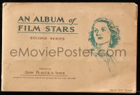 9t0062 ALBUM OF FILM STARS second series English cigarette card album 1934 w/50 cards on 20 pages!