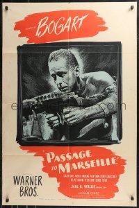 9t1828 PASSAGE TO MARSEILLE 1sh 1944 Humphrey Bogart escapes Devil's Island to fight Nazis!