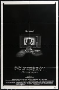 9t1847 POLTERGEIST style B 1sh 1982 Tobe Hooper & Steven Spielberg, the first real ghost story!