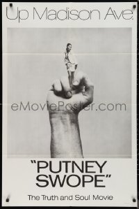 9t1863 PUTNEY SWOPE 1sh 1969 Robert Downey Sr., classic image of black girl as middle finger!