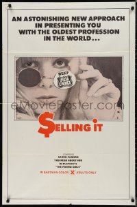 9t1927 SELLING IT 1sh 1972 art of sexy woman behind bars, Prostitution Around the World!
