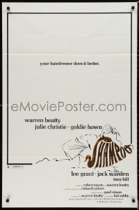9t1936 SHAMPOO 1sh 1975 Warren Beatty, Julie Christie & Goldie Hawn, cool different art!