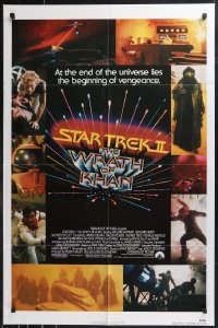 9t2000 STAR TREK II 1sh 1982 The Wrath of Khan, Leonard Nimoy, William Shatner, sci-fi sequel!