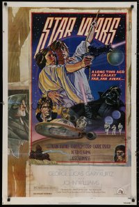 9t2002 STAR WARS style D NSS style 1sh 1978 George Lucas, circus poster art by Struzan & White!