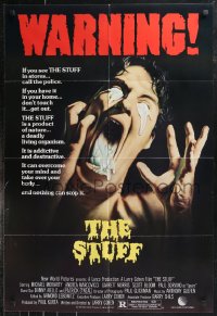 9t2017 STUFF 1sh 1985 Larry Cohen, it's a deadly destructive living organism, gruesome art!