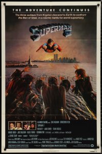 9t2026 SUPERMAN II NSS style 1sh 1981 Christopher Reeve, Terence Stamp, great image of villains!