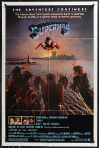 9t2027 SUPERMAN II studio style 1sh 1981 Christopher Reeve, Terence Stamp, great image of villains!