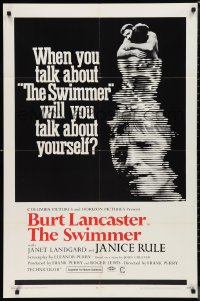 9t2036 SWIMMER 1sh 1968 Burt Lancaster, directed by Frank Perry, will you talk about yourself?