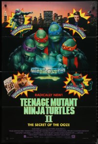 9t2049 TEENAGE MUTANT NINJA TURTLES II int'l 1sh 1991 Secret of the Ooze, great image!