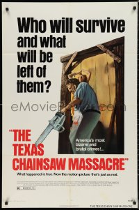 9t2054 TEXAS CHAINSAW MASSACRE 1sh 1974 Tobe Hooper cult classic slasher horror!