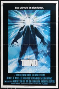 9t2074 THING 1sh 1982 John Carpenter classic sci-fi horror, Drew Struzan, regular credit design!