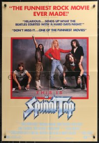 9t2076 THIS IS SPINAL TAP 1sh 1984 Rob Reiner rock & roll cult classic, great band portrait!