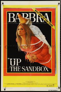 9t2125 UP THE SANDBOX 1sh 1973 Time Magazine parody art of Barbra Streisand by Richard Amsel!